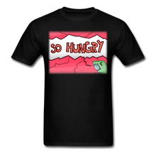 Load image into Gallery viewer, Unisex Classic T-Shirt So Hungry Dinosaur Graphic - black
