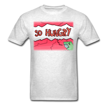 Load image into Gallery viewer, Unisex Classic T-Shirt So Hungry Dinosaur Graphic - light heather gray

